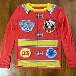 Paw Patrol Base Layer Top w/ Thumb Holes | Firefighter Marshall | Youth XS